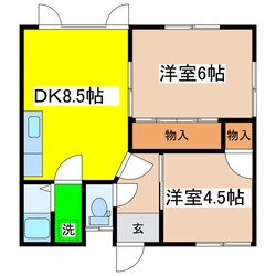 コーポ紬の物件間取画像